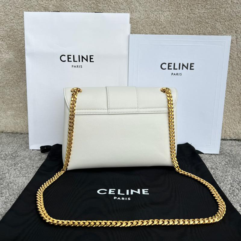 Medium Celine Victoire Bag 115853 White