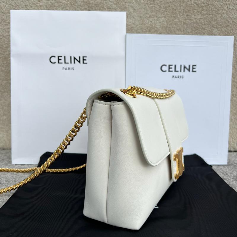 Medium Celine Victoire Bag 115853 White