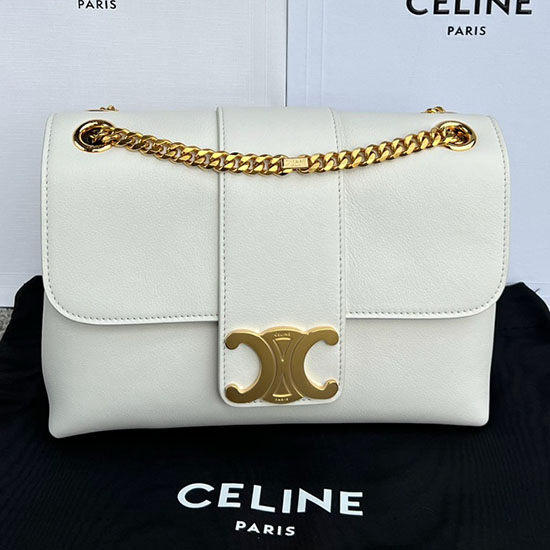 Medium Celine Victoire Bag 115853 White