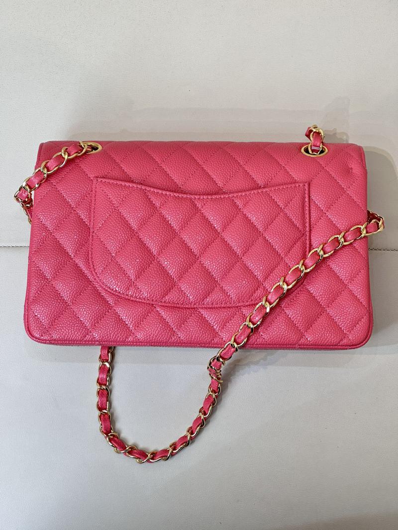 Medium Chanel Caviar Flap Bag A01112 Dusky pink with Gold