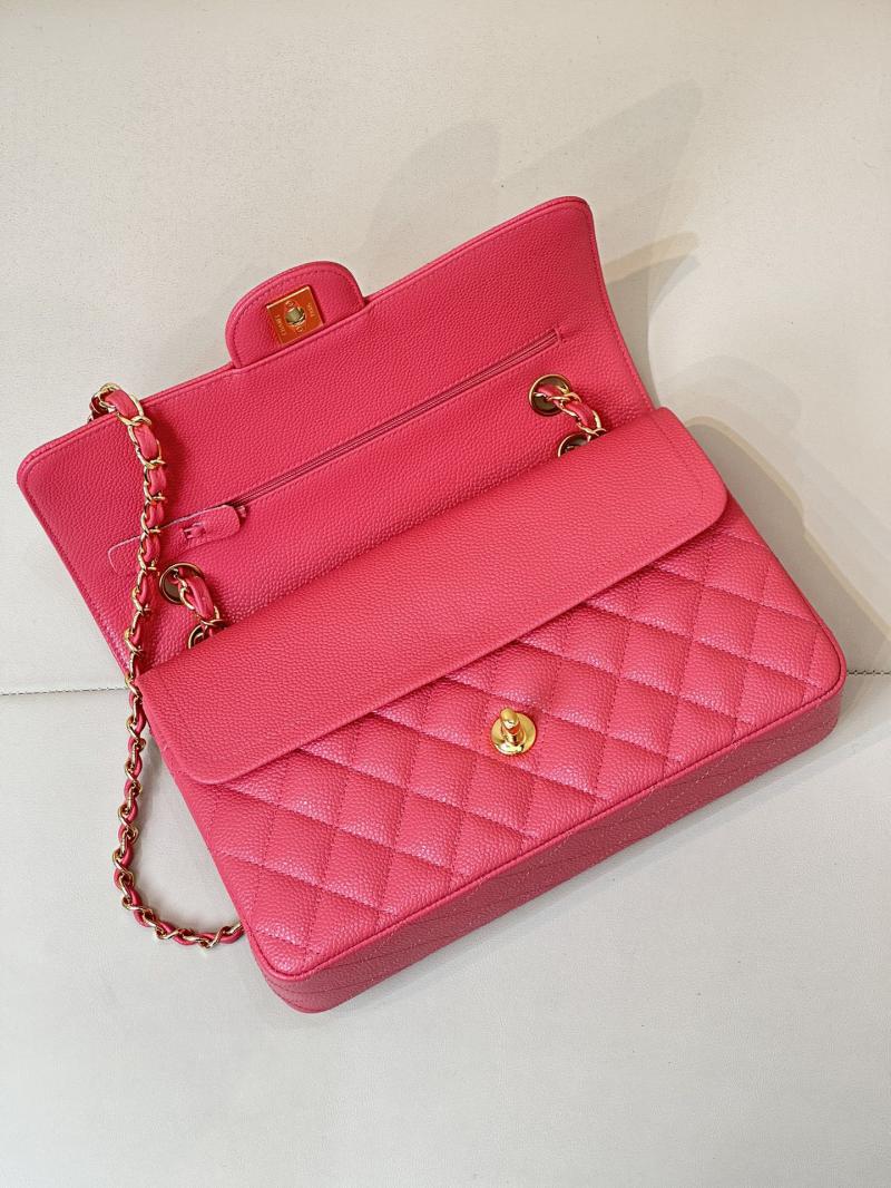 Medium Chanel Caviar Flap Bag A01112 Dusky pink with Gold