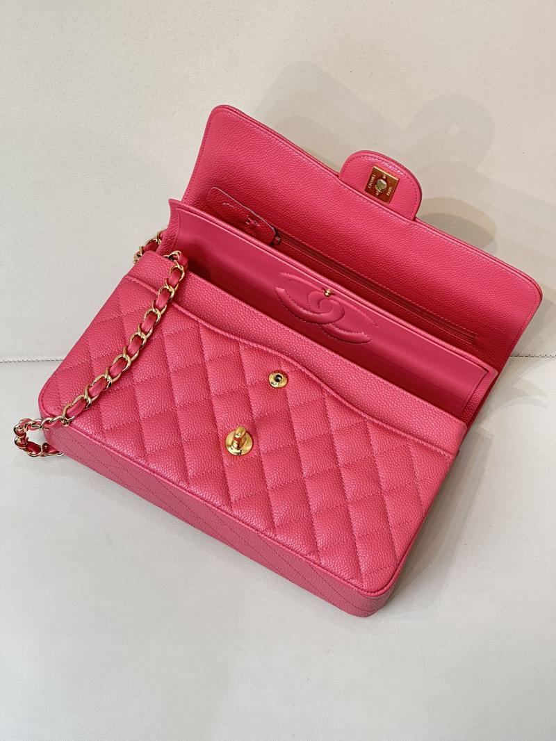 Medium Chanel Caviar Flap Bag A01112 Dusky pink with Gold