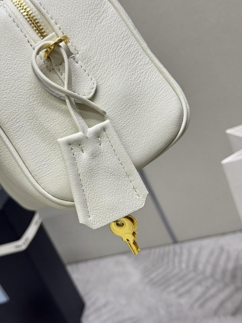 Prada Medium leather top-handle bag 1BB127 White