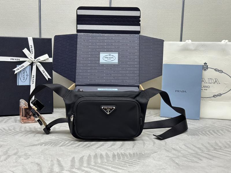 Prada Re-Nylon and Saffiano leather shoulder bag 2VH128