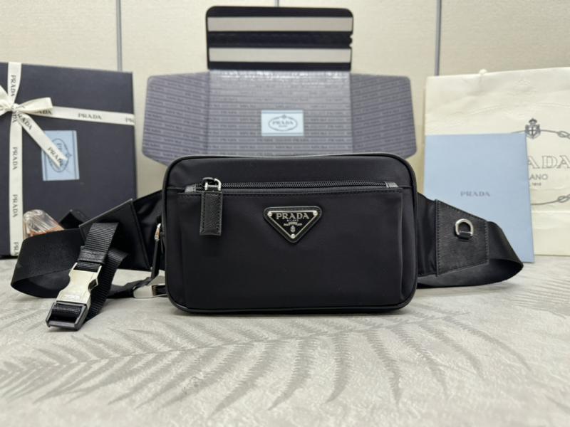 Prada Re-nylon and Saffiano Leather Belt Bag 2VL977