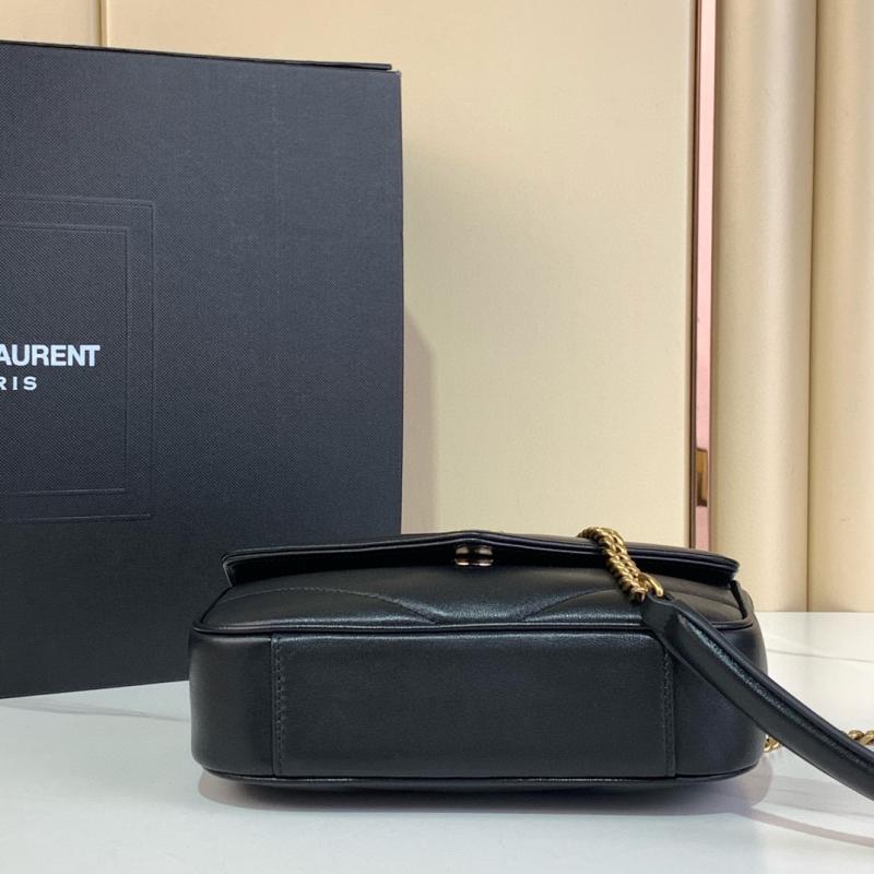 Saint Laurent Lambskin Loulou Mini Bag Black 821749