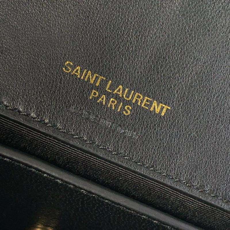 Saint Laurent Lambskin Loulou Mini Bag Black 821749