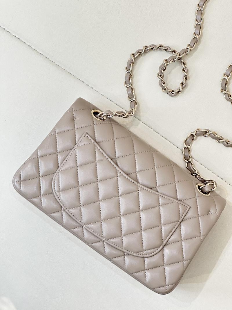 Small Chanel Lambskin Flap Bag A01117 Light Grey