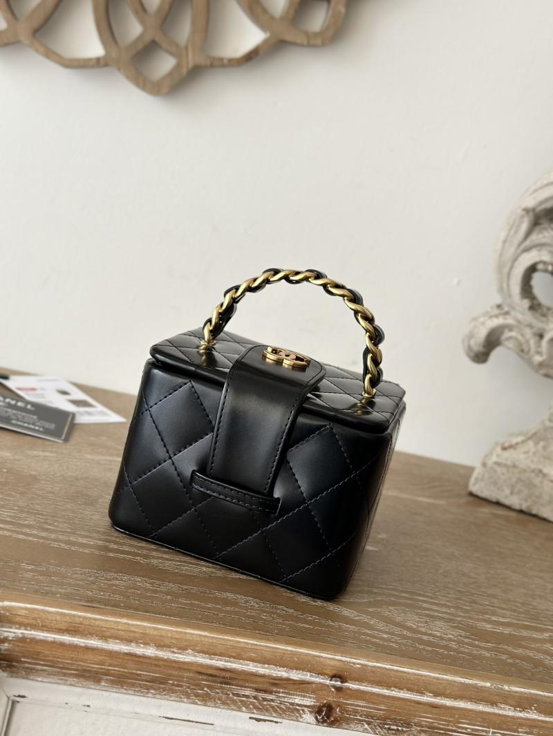 Small Chanel Vintage Vanity Case AS2227 Black