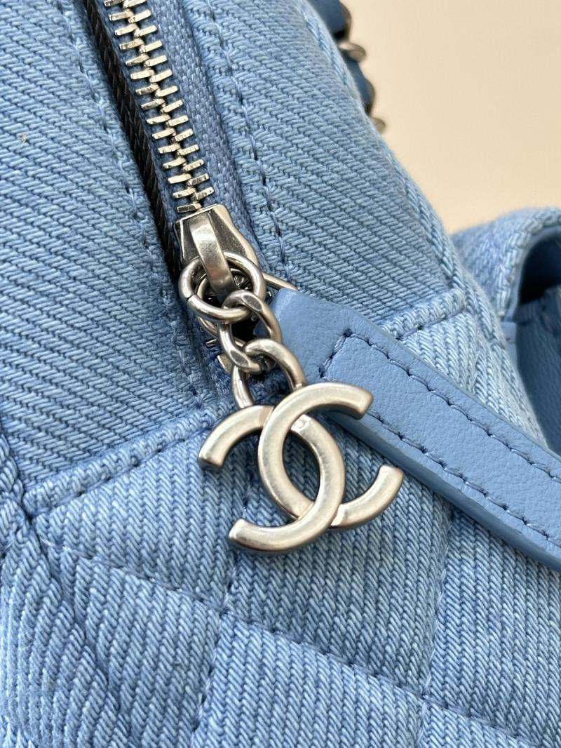 Chanel Denim Mini Backpack Blue AP3753