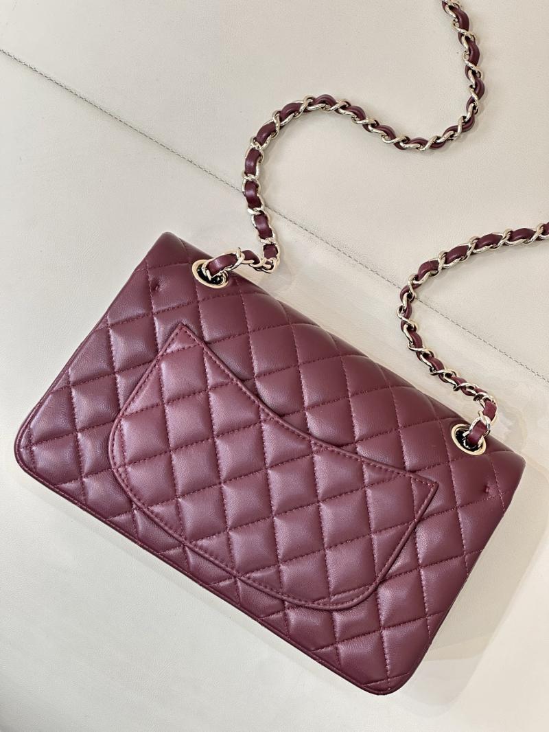 Small Chanel Lambskin Flap Bag A01117 Burgundy