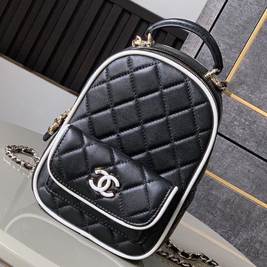 Chanel Lambskin Mini Backpack Black AP3753